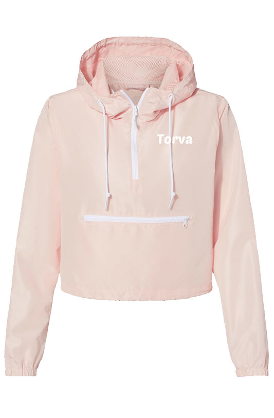 Lightweight Pullover Crop Windbreaker