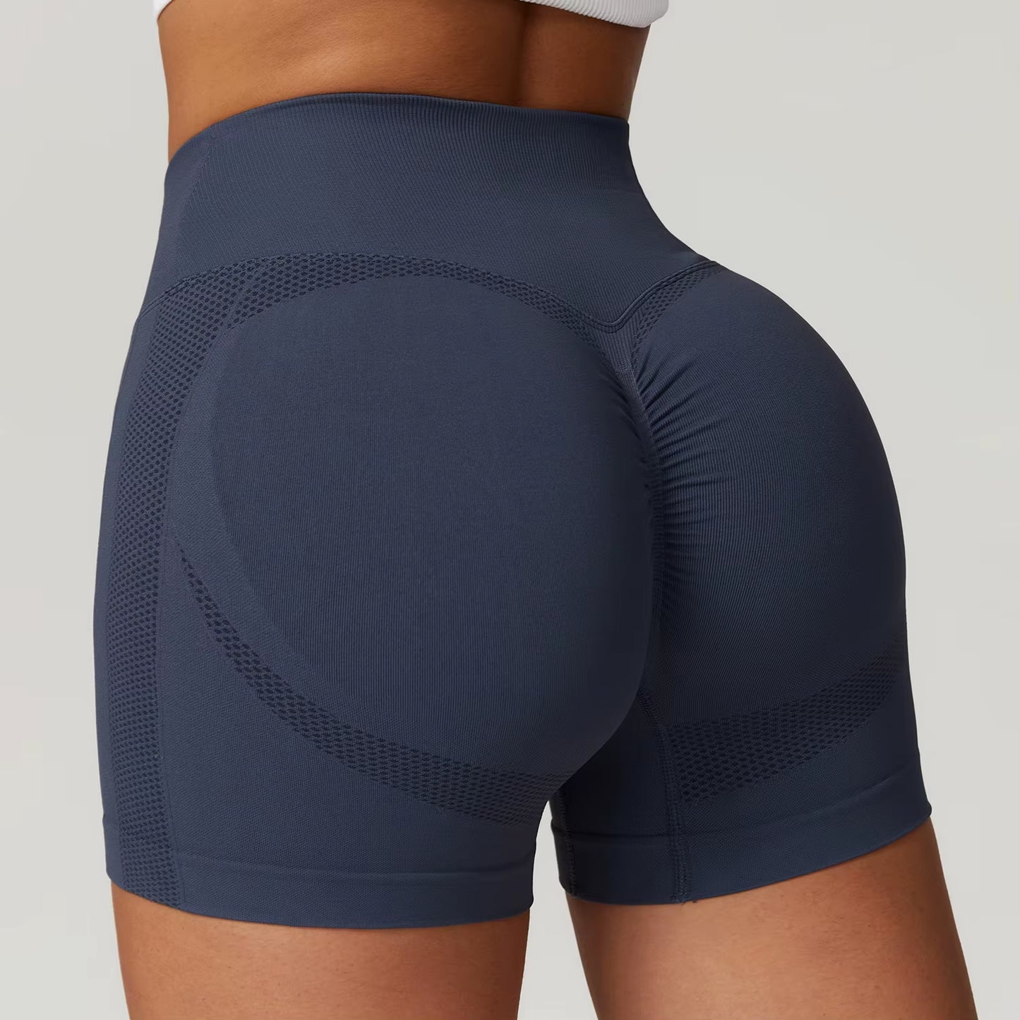 Seamless Yoga Shorts Women High Waist Workout Shorts Fitness Yoga Lift Butt Fitness Yoga Gym Running Short Pants Sportswear