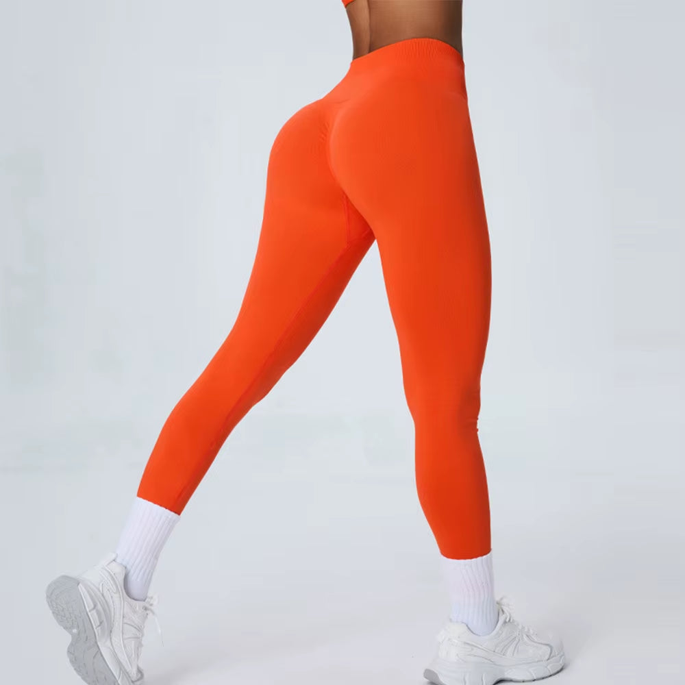 Seamless Women Yoga Leggings Fitness Leggings Running Cycling Pants Push up Sports Legging High Waist Workout Gym Clothing Tight