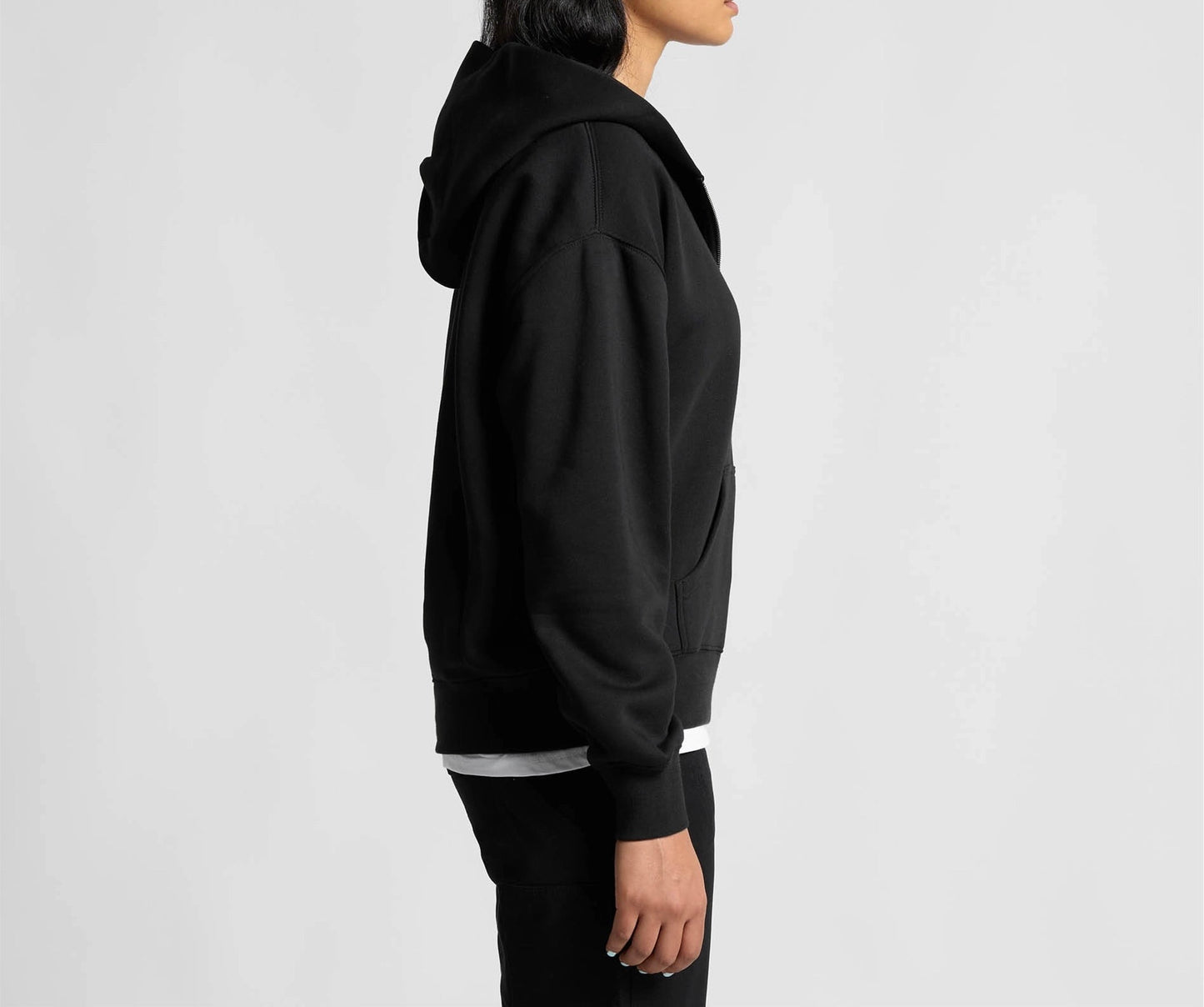 Damen Relax Half Zip Hood