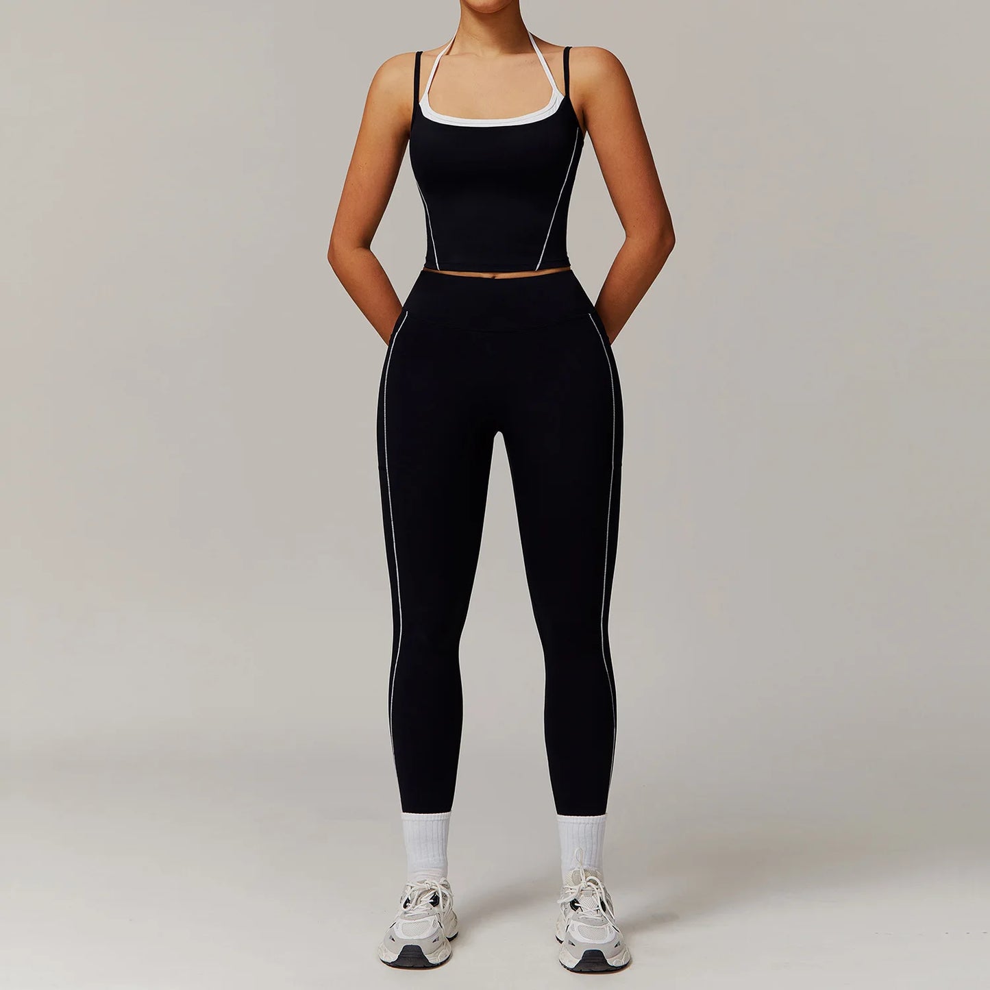 Women'S Tracksuit 2PCS Fitness Suit Yoga Sets Sportswear Workout Shorts Sports Bra High Waist Leggings Gym Clothing Sports Suits